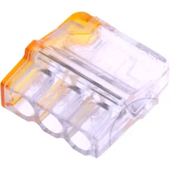 Connection Terminal 3 Pole 0.2-2.5 Orange/TT for Motorcycles