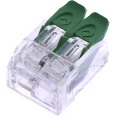 Connector Terminal 2 Pol 0.2-4.0 GREEN/TT Pack 5 PCS