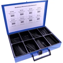 Heat Shrink Tu Assortment Black 130-Piece 10cm