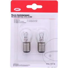 Bulb 12V21/5W bay15D JMP 2 pack blister ID 1590095 for: Honda CB, VT, CBR