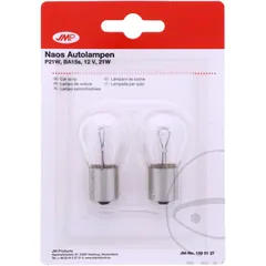 Bulb 12V21W ba15S JMP 2 pack blister ID 1590368 for: Honda CB, VT, CBR