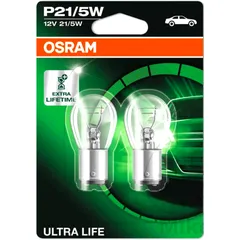Lampe 12V21/5W BAY15D Osram Ultra Life 2er Blister passend für: Honda CB, VT, CBR