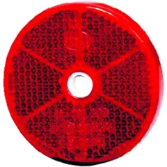 Reflector Round 60mm Red
