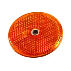 Round Yellow Reflector for Motorcycles