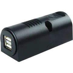 Doppel USB Steckdose für Aufbau 2X2500 mA