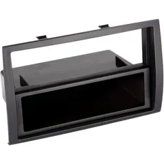 2-DIN Radio Trim Black with Storage Compartment for Citroen/Fiat/Peugeot