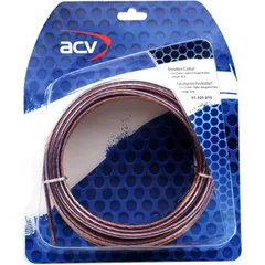 ACV Lautsprecherkabel 2x2,5 mm² 10 m transparent/blau