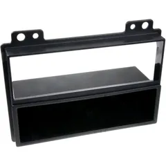 2-DIN Radioblende in Schwarz mit Ablagefach for Ford