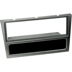 2-DIN Radio Mount Aluminium with Storage Compartment for Opel