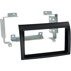 2-DIN Radio Fitting Black for Citroen, Fiat and Peugeot
