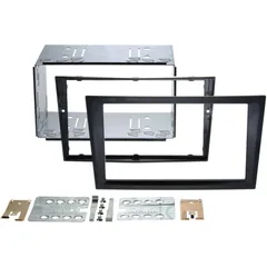 2-DIN Radio fascia black for Opel/Renault/Subaru/Suzuki