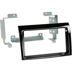 2-DIN Radioblende für Citroen/Fiat/Opel/Peugeot in Schwarz