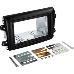 2-DIN Radio Bezel for Fiat Ducato 8 Black