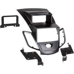 2-DIN Radio Frame for Ford Fiesta Black