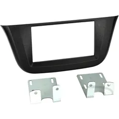 2-DIN Radioblende schwarz für Iveco Daily