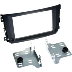2-DIN Radio Facia for Smart ForTwo Black