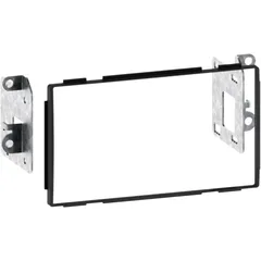 2-DIN Radio Trim for Nissan Qashqai Black