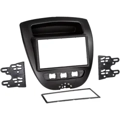 2-DIN Radioblende für Citroen C1/Peugeot 107/Toyota Aygo schwarz