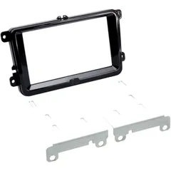 2-DIN Radio Frame for Seat/Skoda/VW Gloss Black