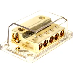 Verteilerblock 2 / 5 für Motorräder 2x 35-50 mm² / 5X20 mm²