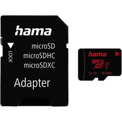 Hama microSDXC 64GB UHS 3 V30 Speicherkarte