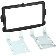 2-DIN Radioblende für Dacia/Fiat/Nissan/Opel/Renault schwarz
