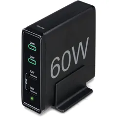 Hama 60W 4-Port Charging Station with PD QC3 Technology