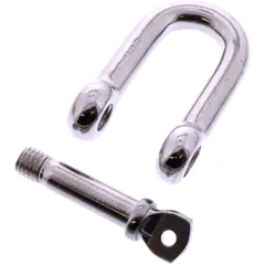 Schäkel aus Edelstahl 1.4401 mit Bolzen 3/8