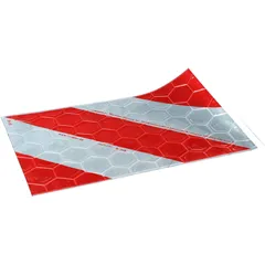 Warnmarkierung ohne Halterung für Hubladebühnen 440x260