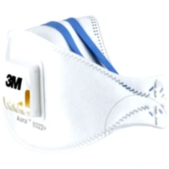 3M™ Aura™ FFP2 Komfort-Atemschutzmaske 9322+, 2 Stück