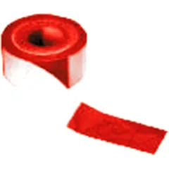FOIL BARRIER TAPE RED/WHITE 100M