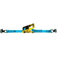 Zurrgurt mit Ratsche 3,2 + 0,2 m, 25 mm blau