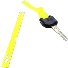 Yellow PVC Key Hanger for Motorcycles