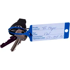 Blue Key Tag for Vehicles