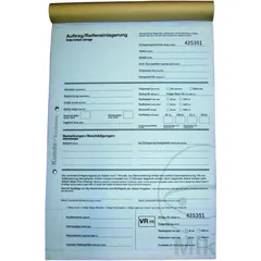 Reifeneinlagerungsformulare BLOCK M - 25 Blatt