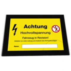 Hinweiskarte für Elektrofahrzeuge