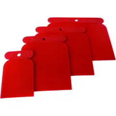 4-Piece Plastic Spatula Set for Motorcycle Maintenance