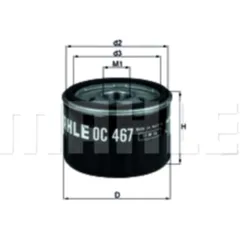 Ölfilter OC467 MQ3106713/3106720/3120175 passend für: Horex VR6