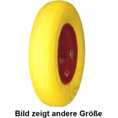 Komplettrad 4.00-8 aus Stahl für pannensichere Schubkarren