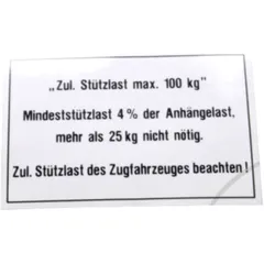 Stuetzlaschild for anh
