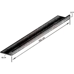 Reparaturblech L-PROFIL verzinkt 150X100X20 1.25 für: Van Wezel