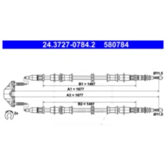 Bremsseil für Motorräder ID siehe 3411300 08/24