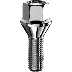 Radschraube M12x1.5x22 Kegelbund 17 silber für Motorräder