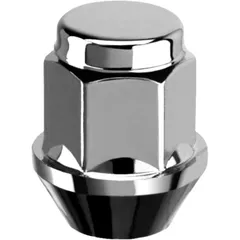 Radmutter M12 x 1,25 Kegelbund 19 silber für Leichtmetall- und Stahlfelgen
