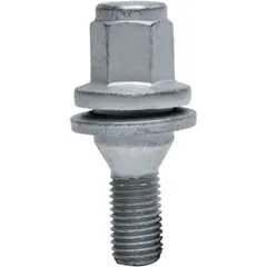 Radschraube M12x1.5x35 Flachbund SW 17 silber Paket 10 St.