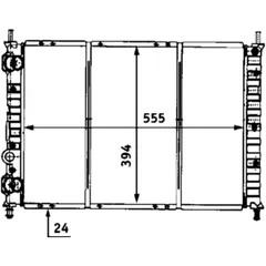 Kühler ID MQ 8563458 LAEUF aus 1124