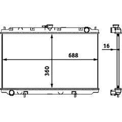 Kühler ID MQ 8578394 LAEUF für Motorräder 1124