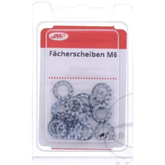 SERRATED WASHER M6 for Motorcycle, PCK 20 PCS
