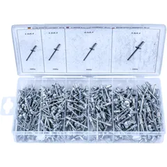 Blind Rivet Assortment for Motorcycles 400 Pieces