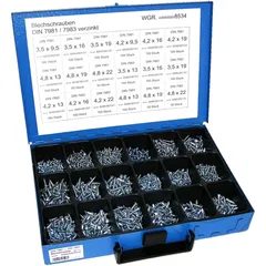 BlechScrew galvanised assortment 7983
